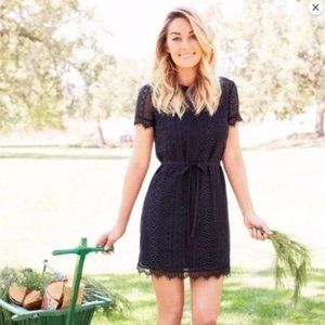 LC Lauren Conrad Black Lace Mini Dress